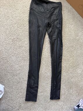 Jane and Bleecker Black Faux Leather Jeggings